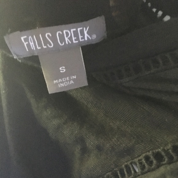 Black Tank Top with Lace Trim Falls Creek - Picture 2 of 4